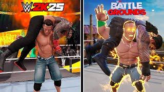 WWE 2K Battlegrounds Vs. WWE 2K25! (Epic Finishers Comparison)