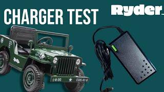 Ryder Toys Charger Test for 12V 24V Wall Charger Electric Ride On Kid Car Not Working Power Wheels