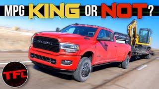 New Ram 3500 Cummins Takes On Our 30,000 Lbs MPG Challenge Against GMC & Ford Diesels!