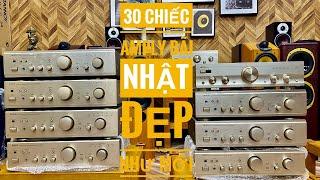 30 Chiếc Amply Nhật Bãi Đẹp Như Mới - Hàng Đấu Giá Bãi Nhật | Kệ Audio Sồi Mỹ | Amply Denon 390iv