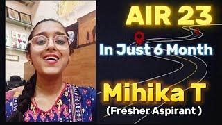 AIR 23 | Mihika Tamarakar | Journey to SPA Delhi | Inspiring to Jee B. Arch 2026 Aspirents