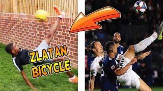 RECREATING ZLATAN BICYCLE KICK GOAL! FOOTBALL CHALLENGE