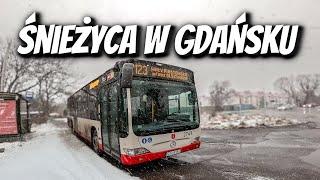 Śnieżyca w Gdańsku zima 2024