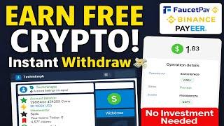 Top Paying Faucet Site 2025!  Claim Crypto Every 2 Mins | FaucetPay, Binance, Payeer Withdrawals