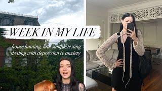 VLOG | House hunting? Overcoming mental health struggles + knitwear design process!