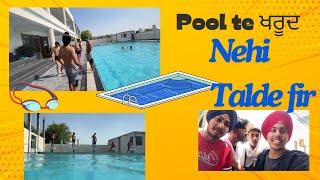 Pinda wale on Pool  | Pool te ਖਰੂਦ | Gurkirat Gill Vlogs