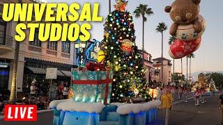 Live: Universal Studios Orlando holiday Parade and Decorations around the park 11/26/2024