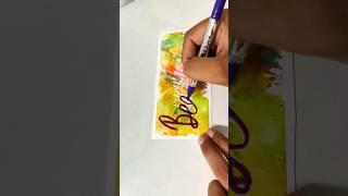 Calligraphy Art | Brush Pen Calligraphy | #calligraphyart #shorts #sumitdhimanart