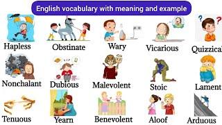 Vocabulary | Daily use English vocabulary |English Vocabulary | action verbs