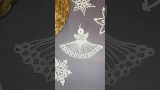 Новогодний ангелочек крючком. Декор для дома. Crochet angel. Christmas decoration #crochet #вязание