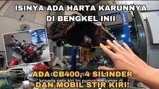 ADA MOTOR DAN MOBIL LANGKA DI BENGKEL INI‼️ #cb400