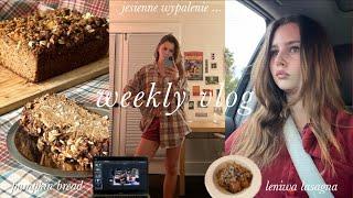 bake & chat - o wypaleniu, college, chlebek dyniowy & leniwa lasagna | weekend vlog