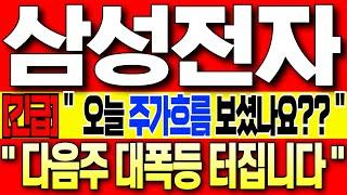 [삼성전자 주가 전망][긴급]"오늘 주가 흐름 보셨나요?? 코스피 3천 돌파! 삼전 수상한 주가흐름!""다음주 대폭등 터집니다!"  삼성전자 주식 분석! 삼성전자 목표가! 삼성전자