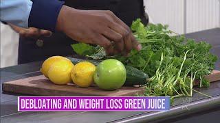 Try this green juice recipe to help with debloating