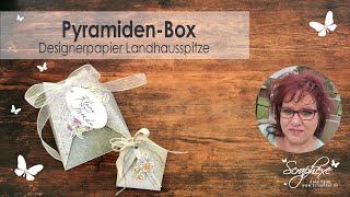 Pyramiden-Box | Designerpapier Landhausspitze von Stampin‘ Up!