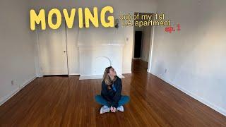 the LA moving vlog *ep. 1* (moving out of my 1st LA apartment!)