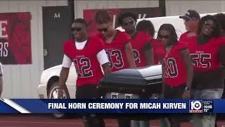 Mexia community honors Micah Kirven with Final Horn Ceremony