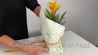 Super easy Plant pot gift wrapping #wrapflowers