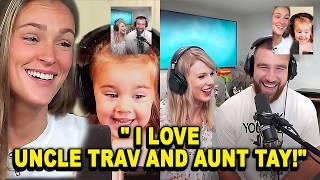 Baby Wyatt Kelce ENCHANTED by Aunty Taylor Swift & Travis Madly in LOVE!!