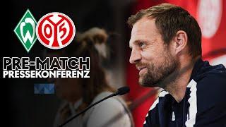 Die PK vor dem Spiel in Bremen | #SVWM05 | #05ertv | Saison 2023/24