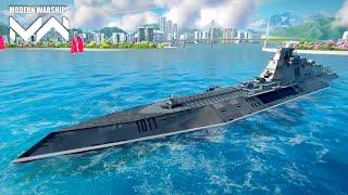 USS NEW HAMPSHIRE it's very rare to see this ship in online matches : Modern Warships