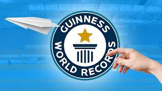 Longest Paper Airplane Throw Ever - Guinness World Records