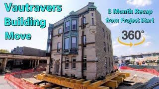 Vautravers Building Relocation Project Recap from start in May 2021 | Plus 360̊ View of New Location