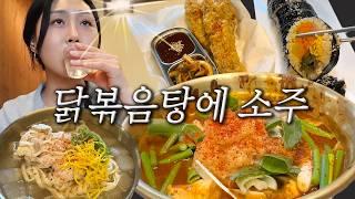 [혼비백잔 1잔] 한국인의 마늘맛 닭볶음탕 혼술 먹방 Drinking Alone Vlog Korean food mukbang