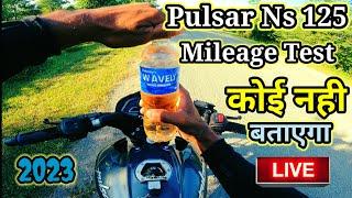 2023 Bajaj Pulsar NS 125Cc Bs6 REAL MILEAGE TEST || Ns 125cc Mileage Test