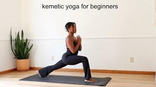 20 min Egyptian (kemetic) yoga for beginners | find strength & stability