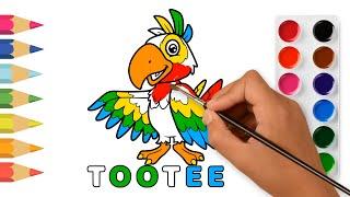 Draw and paint with TOOTEE | نقاشی با طوطی