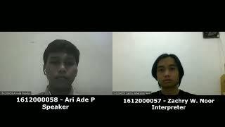 Assignment Interpreting - Simultaneous Interpreting - Ari Ade P/Zachry W N