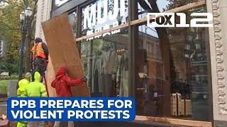 Portland police prepare for violent protests after election