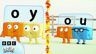 Long Vowel Sounds - OY & OU!  | Phonics for Kids - Learn to Read  | Alphablocks