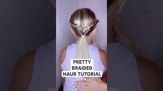 PRETTY BRAIDED HAIR TUTORIAL | Audrey and Victoria #hairstyle