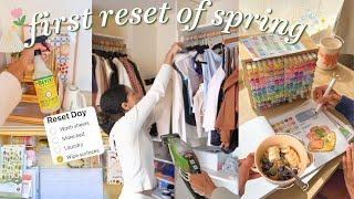 reset with me for spring!🫧 (+ cozy hobby time)