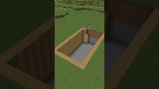 Underground Base in Minecraft #shorts #minecraft #building