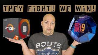 Intel 9900K VS AMD 2700X Who Wins We Do! AMD 7nm Parts Incoming! Xiaomi UK