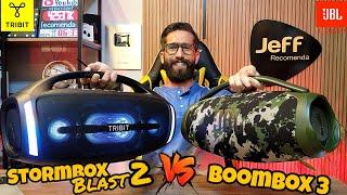 TRIBIT STORMBOX BLAST 2 Vs JBL BOOMBOX 3: UMA SURRA BEM DADA! (Comparativo)