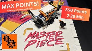 MAX POINTS (550 Points) in 2:28 min. 2023-2024 FLL MASTERPIECE Full Run & Match Solution