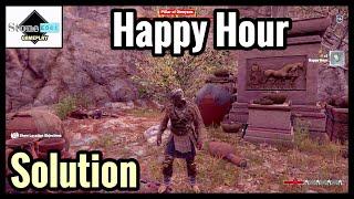 Assassin's Creed Odyssey - HAPPY HOUR Guide / Solution / Location [Ainigmata Ostraka]