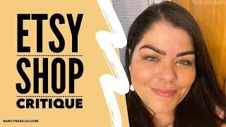 Etsy Shop Review | Etsy Tips and Tricks | Nancy Badillo
