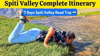 7 Days Spiti Valley Itinerary With Cost | Spiti Valley complete Travel Guide 2024 | Spiti Road Trip