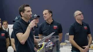 SHARK Helmets presents the AERON GP at EICMA 2023 | Press conference