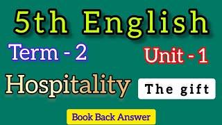 5th English Term 2 unit 1 Hospitality The Gift book back answer | samacheer kalvi