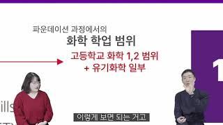 영국 맨체스터 약대 입학 파운데이션 과정 - 과목별 범위 정리