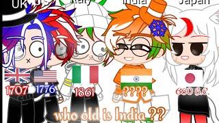 HOW OLD IS INDIA ?? | COUNTRYHUMANS | GACHA | FT. 