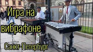 Потрясающее исполнение мелодий на вибрафоне. Санкт-Петербург