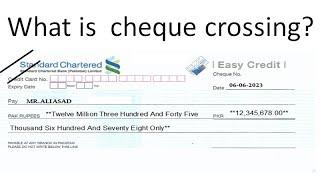 Cross cheque kya huta hai in urdu and Hindi