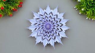 Amazing Christmas Decoration Snowflakes | Paper Cutting Snowflake Design | DIY Christmas Crafts